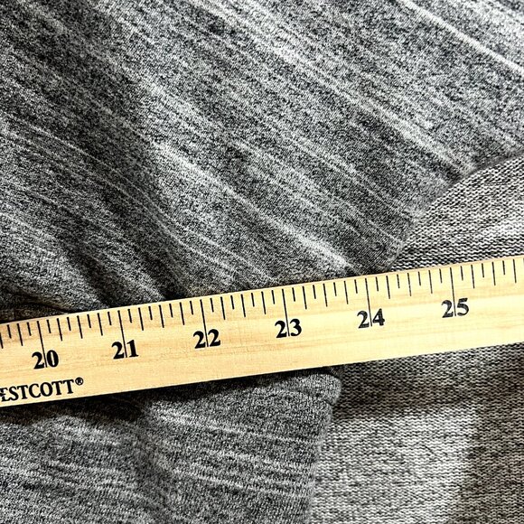 Wilfred Womens Cardigan Sweater Small Aritzia Gray Shrug Long Sleeve Open Front - Picture 9 of 13